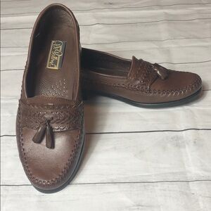 Mens Di Pollini Brown Leather Shoes Men' Sz 40
